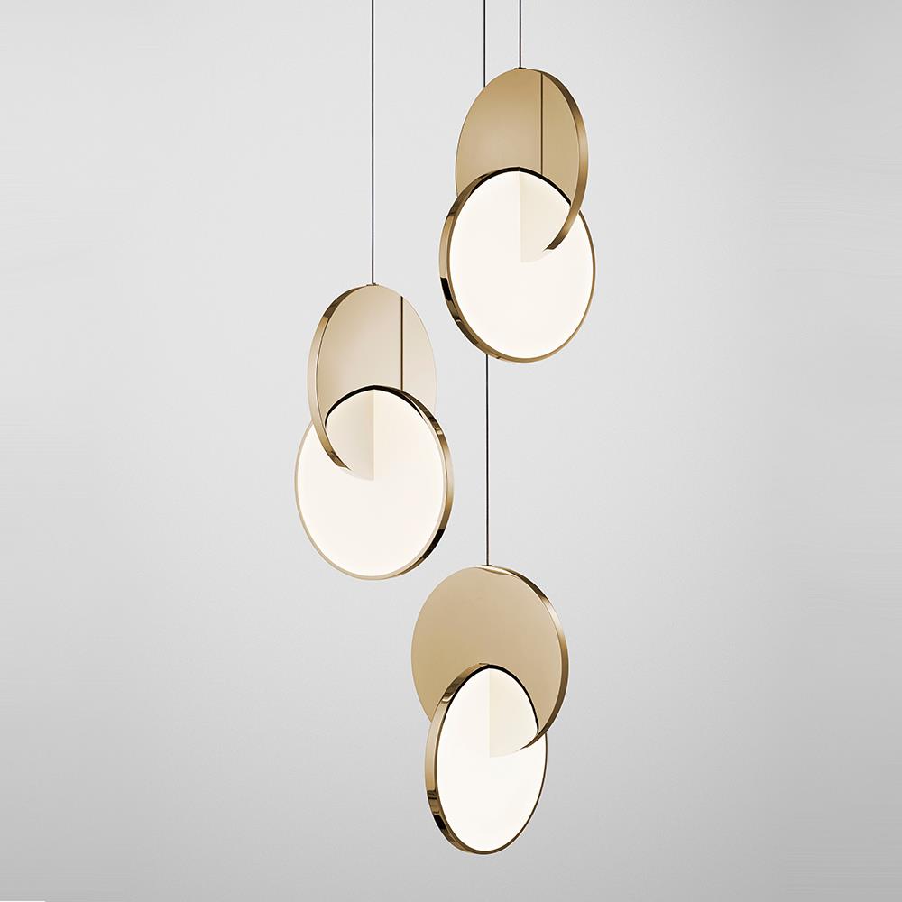 Eclipse Chandelier Polished Gold