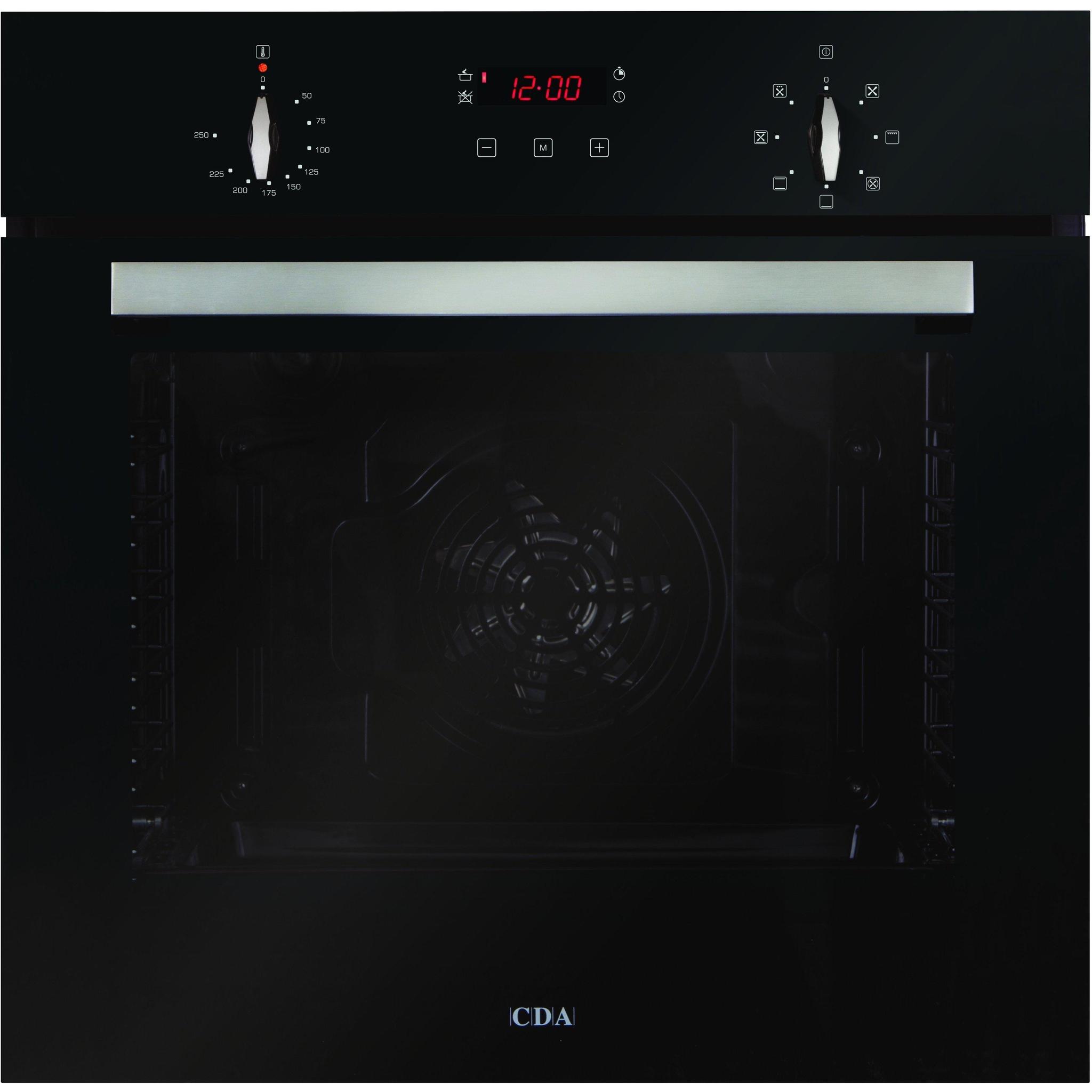 Cda Sk310bl Seven Function Large Capacity Single Oven Black