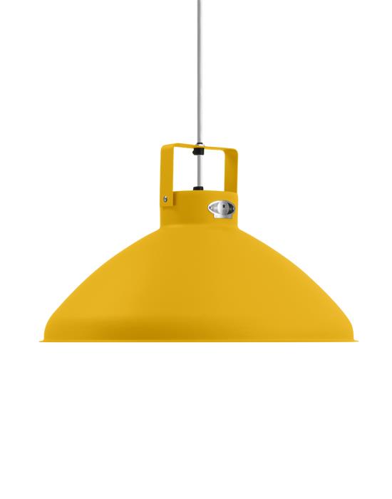 Jielde Beaumont Pendant Large Mustard Gloss Silver Yellow Designer Pendant Lighting