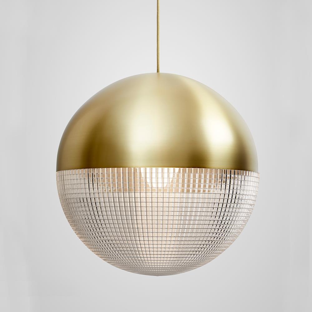 Lee Broom Lens Flair Pendant Large Brushed Brass Brassgold Designer Pendant Lighting