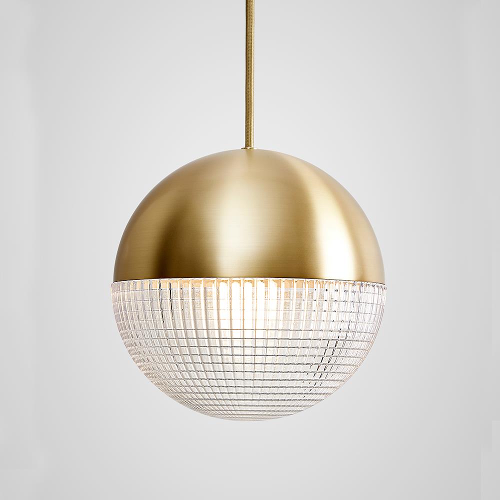 Lee Broom Lens Flair Pendant Small Brushed Brass Brassgold Designer Pendant Lighting