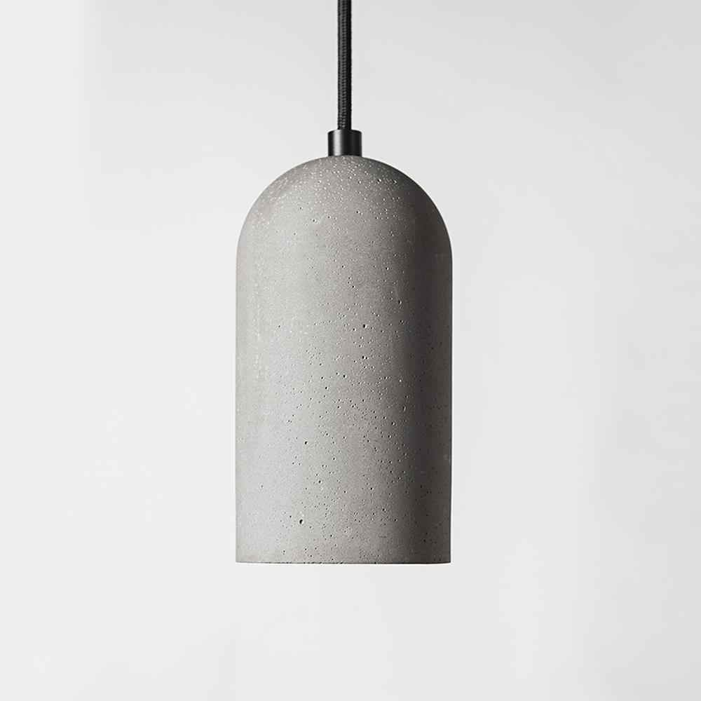 Bentu Design U Pendant Concrete Black Aluminium Grey Designer Pendant Lighting
