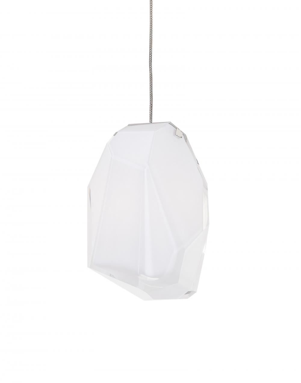 Lasvit Crystal Rock Pendant Opal White Designer Pendant Lighting