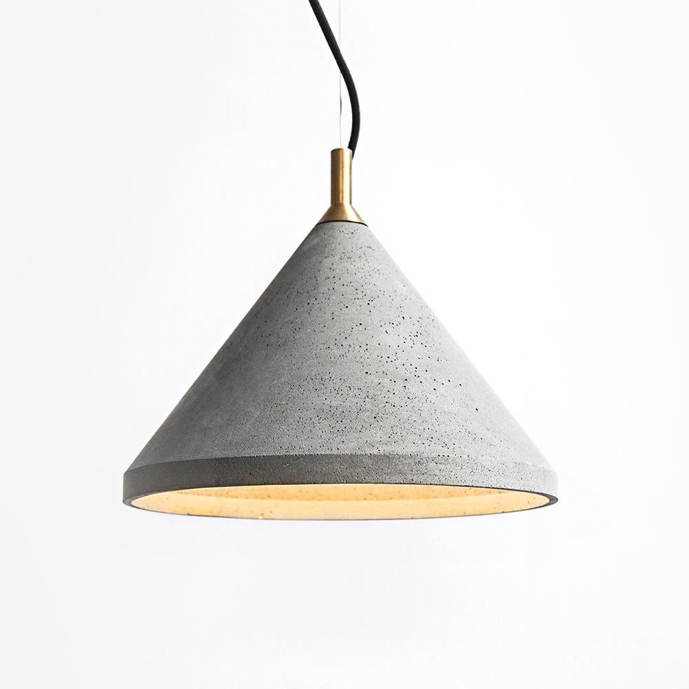 Bentu Design Ren Pendant Medium Brass Grey Designer Pendant Lighting