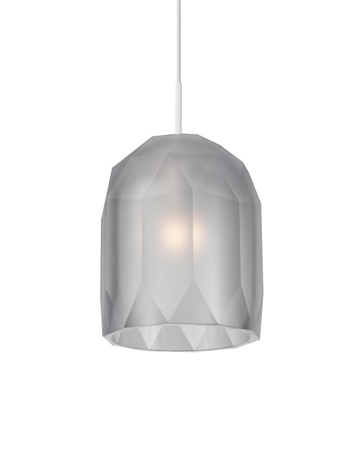 Lasvit Polygon Pendant Clear Matt Designer Pendant Lighting