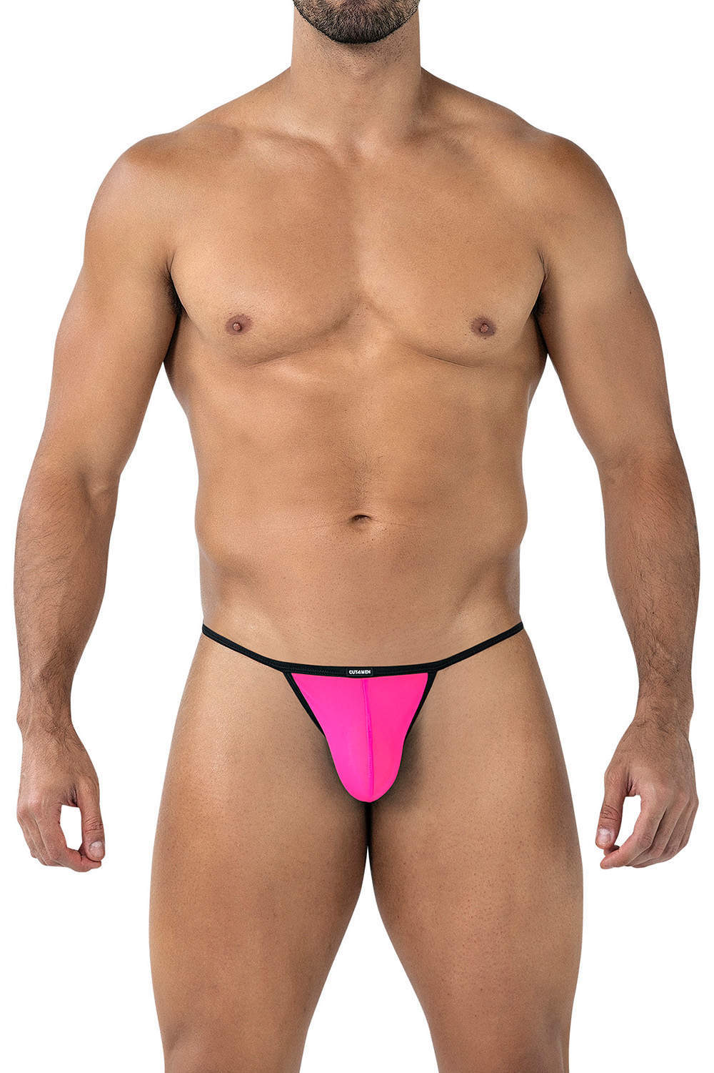 Cut4Men SP4NDEX GLOW 17 Mini Kini men’s underwear tanga in ultra bright colour. Shop tiny fast dry thong effect male pouch slips - doubles as swimwear