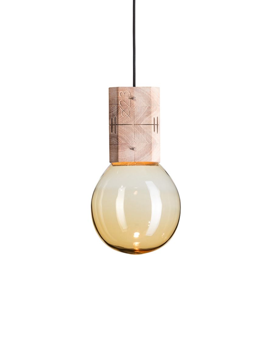 Moulds Pendant Medium Light Amber