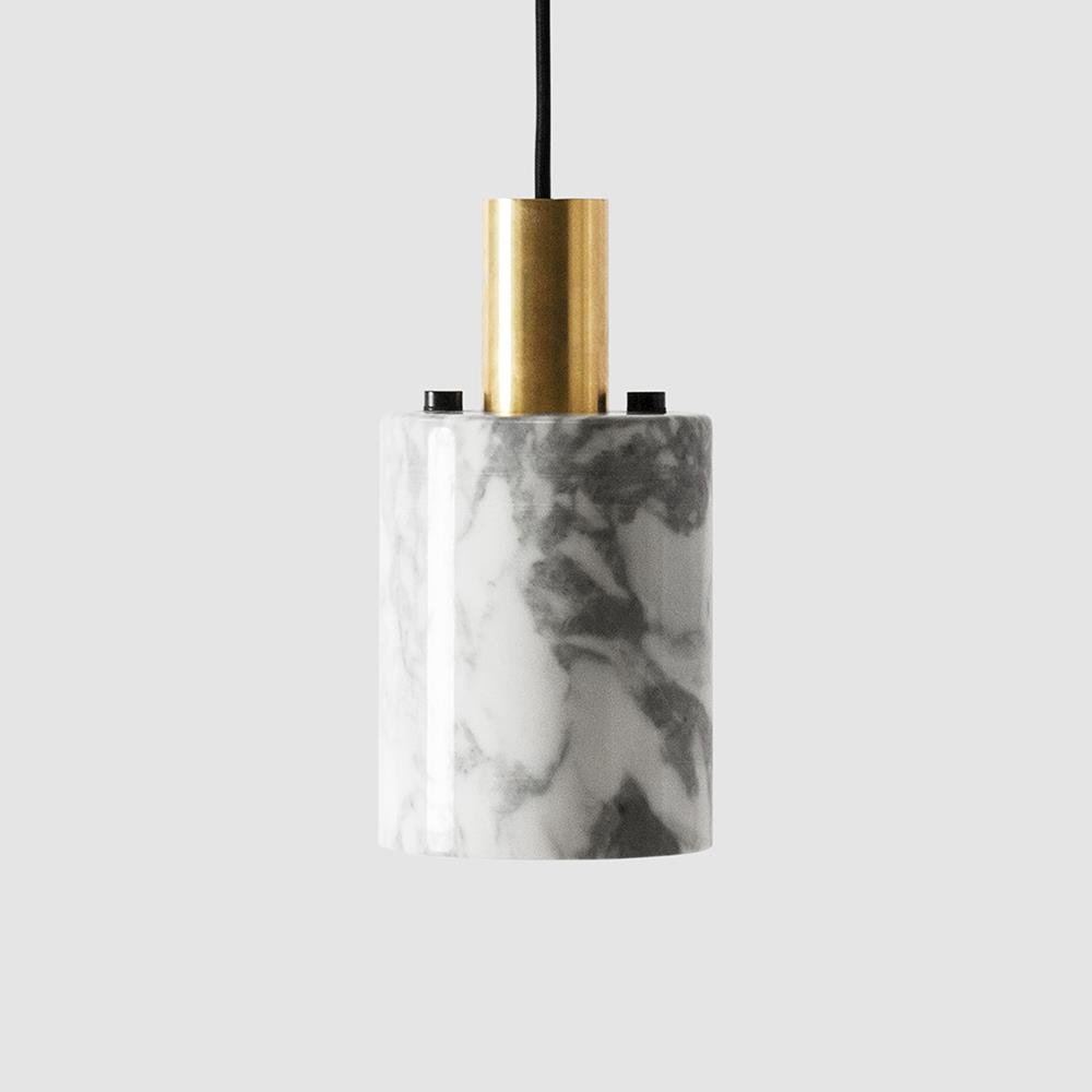 Bentu Design N Pendant Marble White Brass White Designer Pendant Lighting