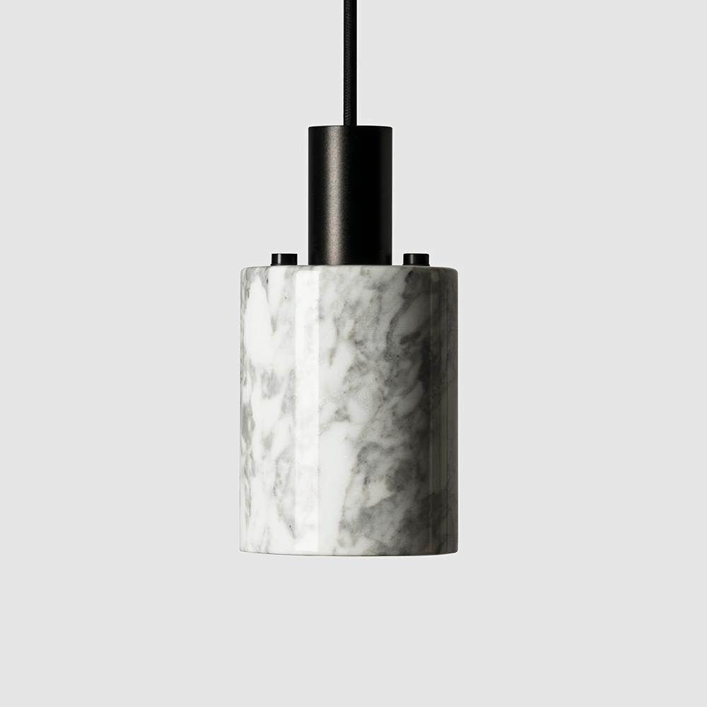 Bentu Design N Pendant Marble White Black Aluminium White Designer Pendant Lighting