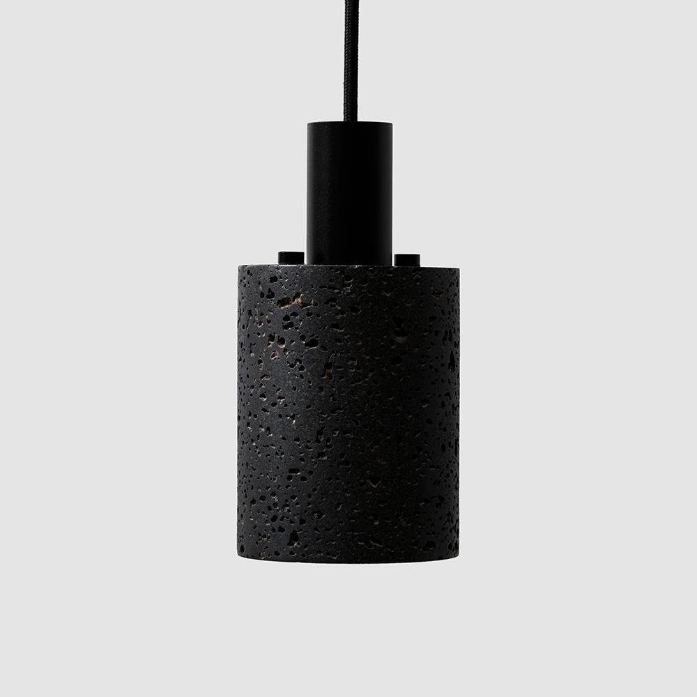 Bentu Design N Pendant Lava Stone Black Aluminium Designer Pendant Lighting