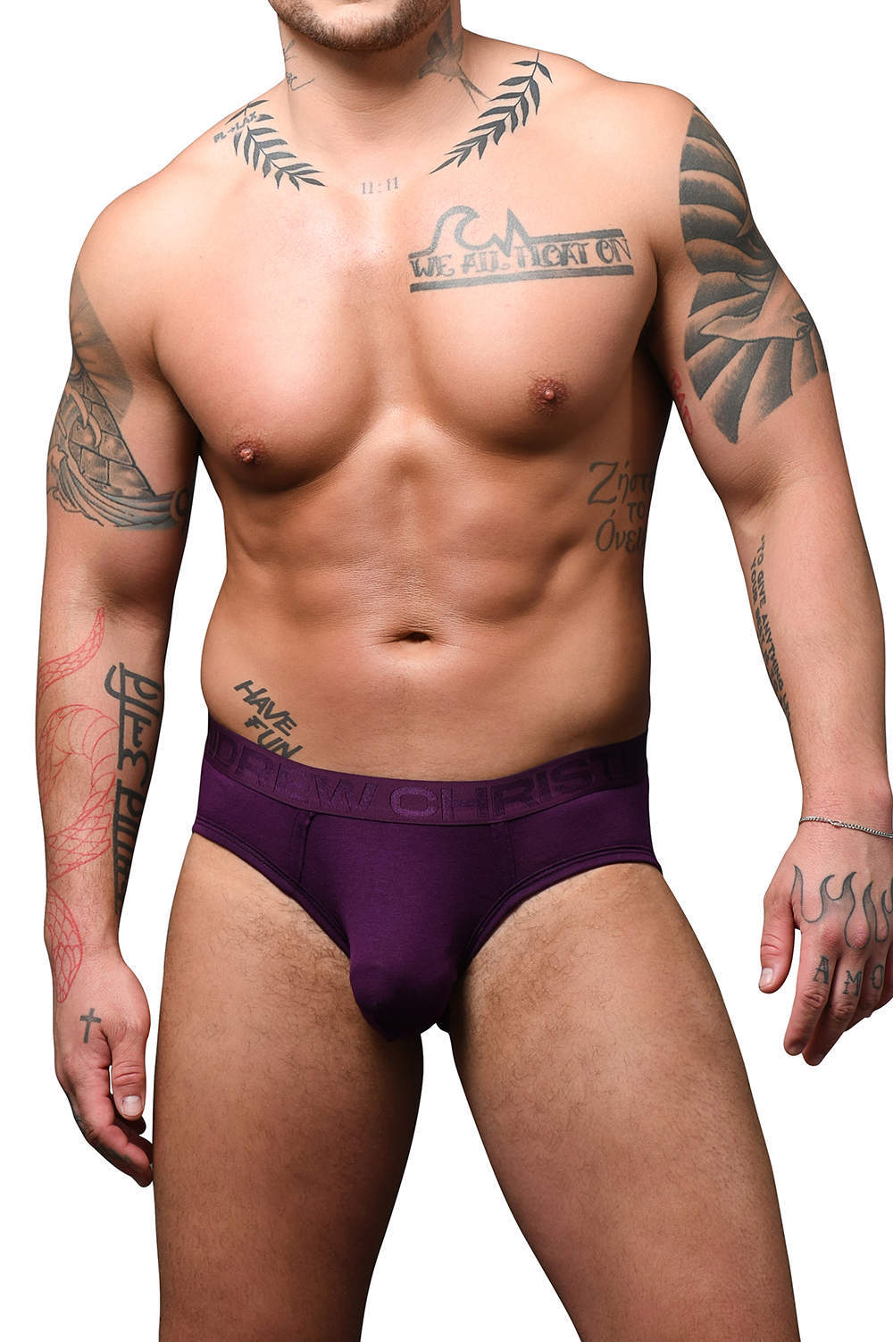 Andrew Christian Trophy Boy Bamboo Brief men’s underwear for hung guys. Male midis with a larger pouch. Shop ultra soft antibacterial undies online