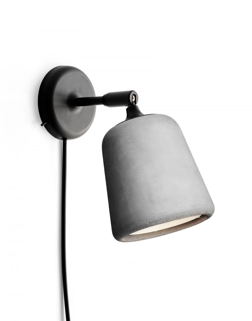 Material Wall Lamp Light Grey Concrete