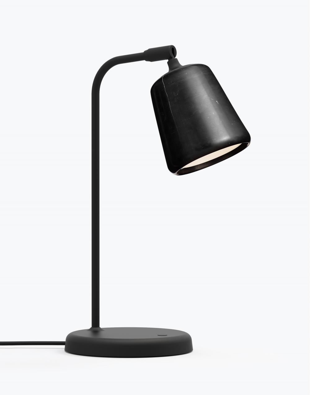 Material Table Lamp Black Marble
