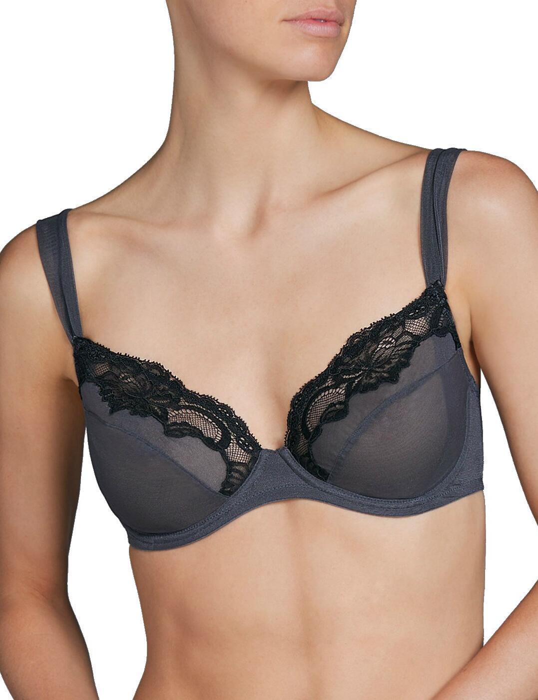 Look and feel beautiful in the gorgeous Eden collection, by Andres Sarda! Offering a truly luxurious and glamorous aesthetic, Eden is fashioned in intricate lace and features semi-sheer mesh for a hint of seduction. This bra is underwired to offer excellent uplift and support, but it is non-padded to offer a natural shape. The bra offers full coverage, to preserve modesty and also features adjustable straps that can be fastened together to create a popular racerback style. Securing at the rear with a traditional hook and eye closure, pair this bra with matching coordinates from the Eden range to create a fabulous new look for your everyday lingerie drawer.  Chic and elegant design Comfortable fit Underwired support Non-padded cups Popular full cup design Beautiful lace on the upper cups Adjustable straps Straps can be converted to a racerback Hook and eye closure at the rear Composition:- 88% Polyamide &pipe; 12% Elastane  Listed in UK sizes  41000-75024-997559 3303911 Full Cup Bra