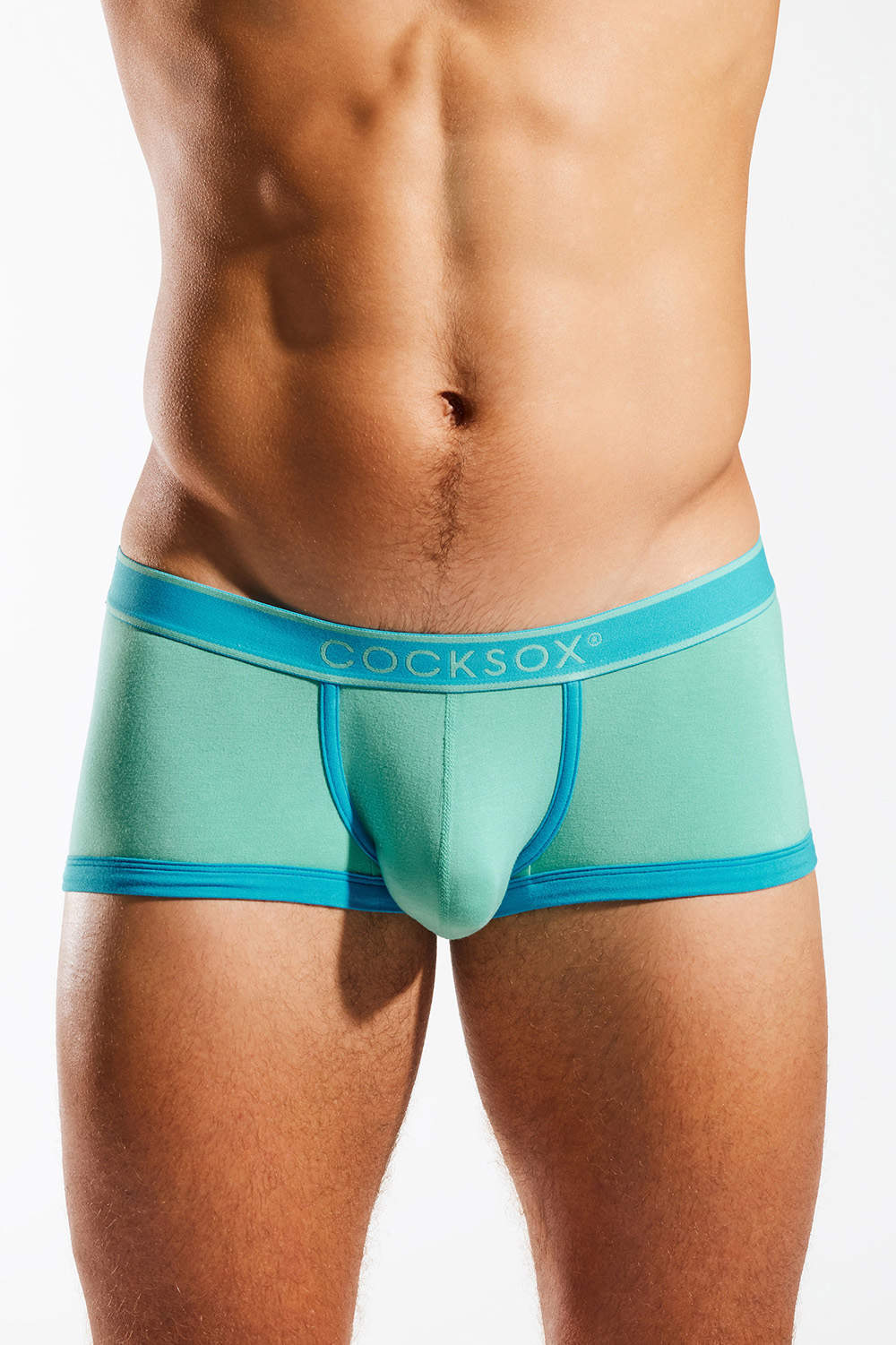 Cocksox CX68BB Bamboo Enhancing Trunk men’s underwear short with the snug contour pouch. Shop antibacterial eco-friendly male hipster boxer briefs