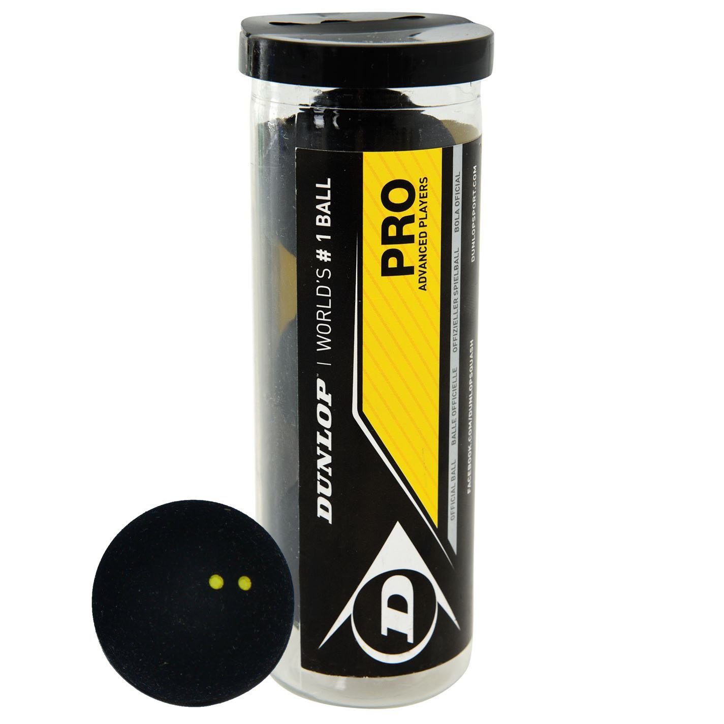 Dunlop PRO Squash Balls Tube of 3 Review and Best Price Fitness
