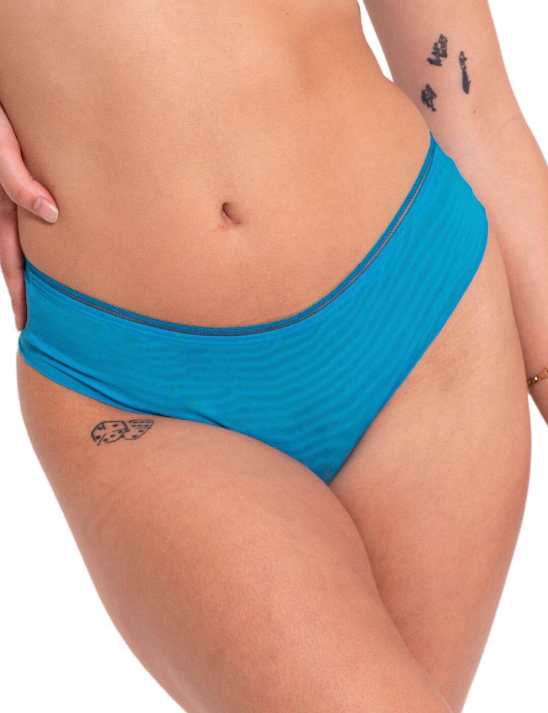 This trendy short from the Lifestyle range by Curvy Kate combines style and comfort perfect for your lingerie collection. Sports-luxe styling and the lightweight, breathable fabric makes this ideal for everyday wear. A low-waisted and high leg cut design creates a flattering curvy silhouette. The rear coverage of these briefs is comfortably modest yet cheeky! Coordinate with the matching bra from the lifestyle range for a bold and beautiful look.  Flirty design Sheer mesh shorts Lightweight fabric Sports-luxe styling Low waistline High leg cut Medium rear coverage Matching lingerie available Composition: 89% Polyamide &pipe; 11% Elastane Listed in UK sizes  61017-105977-1397367 CK5703 Short Brief