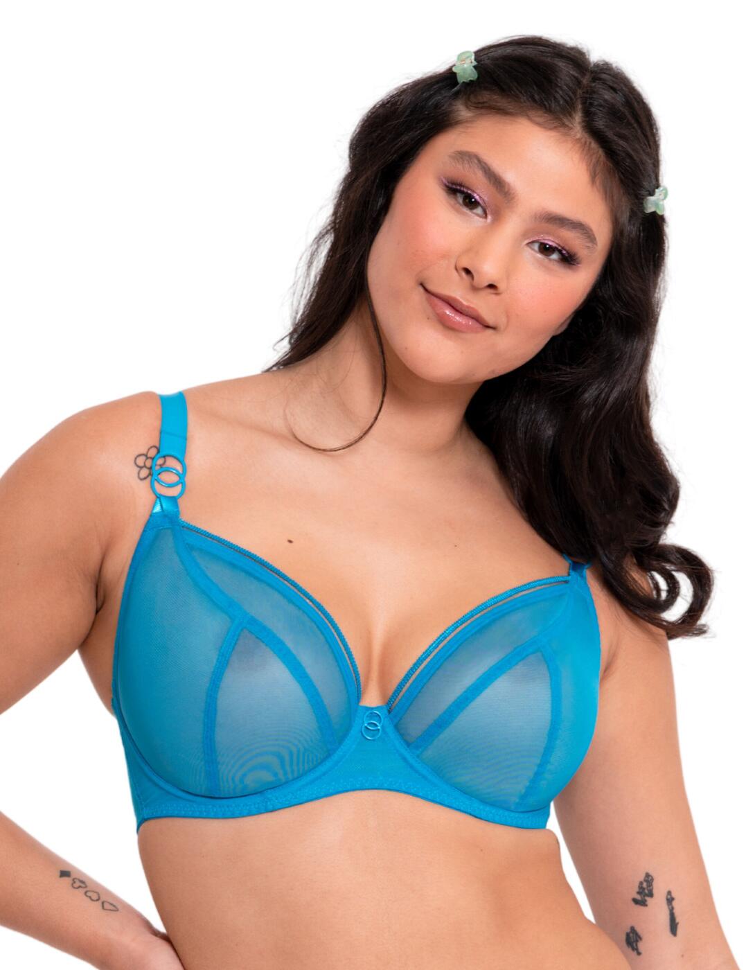 The Lifestyle plunge bra by Curvy Kate is crafted from a stretch mesh that gives you a light and airy feel with great support and superior comfort, making it the perfect choice for everyday wear that doesn't compromise on style! The glamourous semi-sheer cups feature contrasting opaque seams. Underwiring and a centre seam offer uplift and all-day support. The wings are crafted from breathable mesh for a smooth and comfortable fit. The adjustable shoulder straps and hook and eye closure allow you to find the perfect fit. Pair with matching lingerie from the collection to complete the look!  Comfortable and supportive mesh cups Underwired Adjustable shoulder straps Non-padded cups for a natural shape Hook and eye fastening Gorgeous sheer finish Matching lingerie available Country of origin: China Composition main:100% Polyester Composition lining: 100% Nylon Composition wing mesh: 78% Nylon &pipe; 22% Elastane Listed in UK sizes  61018-105978-1397368 CK5711 Plunge Bra