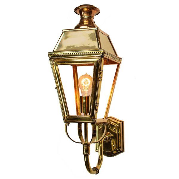 Kensington Wall Lantern Lacquered Polished Brass