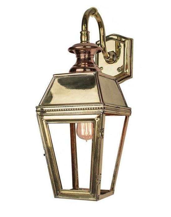 Limehouse Kensington Top Mount Wall Light Lacquered Polished Brass Outdoor Lighting Outdoor Lighting Brassgold