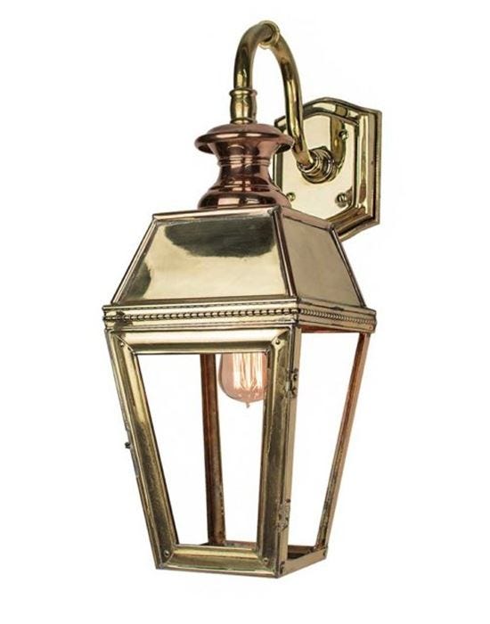 Kensington Top Mount Wall Light Lacquered Polished Brass