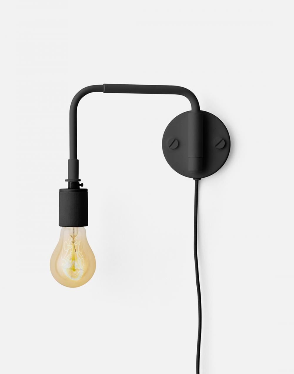 Staple Wall Light Black