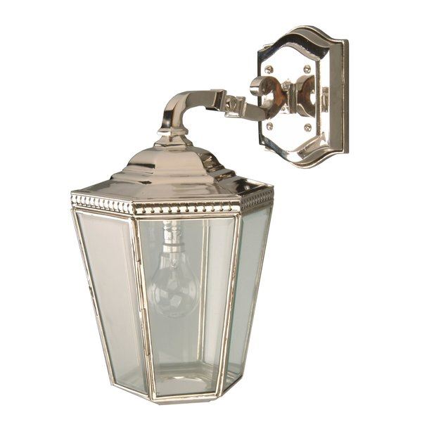 Limehouse Chelsea Overhead Arm Polished Nickel Outdoor Lighting Outdoor Lighting Silver