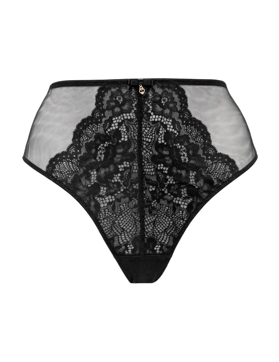 The Milan range by Pour Moi brings this high-waisted brief which is perfect for people who prefer a high-rise waist but want an elegant design that will leave you feeling incredible all day and night! This brief provides full all-around coverage and ensures a comfortable fit with soft materials. It is covered in a revealing mesh with a semi-sheer lace front that is also featured around the outline of the rear. Finished off with a charm in the centre.  High-waisted brief Full rear coverage All-over revealing mesh with lace at the front and outline of the rear Centre charm Soft materials for a comfortable fit Country of origin: Bangladesh Composition: 89% Polyamide &pipe; 11% Elastane Listed in UK sizes  56791-100573 23407  High-Waist Brief
