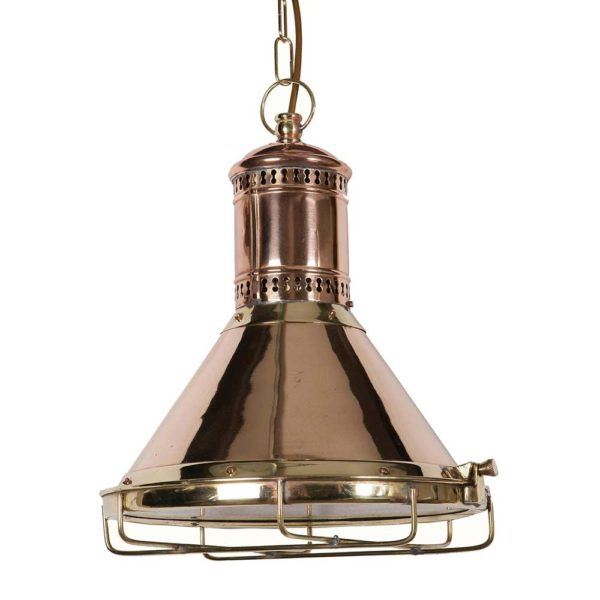 Limehouse Freighter Pendant Unlacquered Natural Finish Brassgold Designer Pendant Lighting