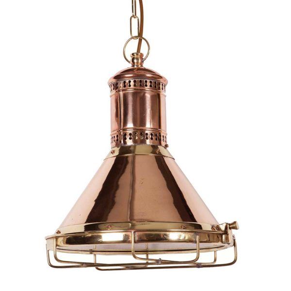 Limehouse Freighter Pendant Lacquered Polished Brass Brassgold Designer Pendant Lighting