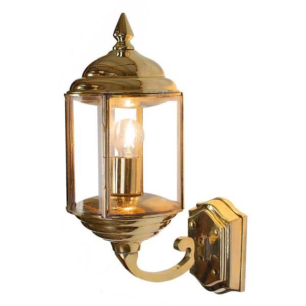 Limehouse Wentworth Wall Lamp Unlacquered Natural Finish Outdoor Lighting Outdoor Lighting Brassgold