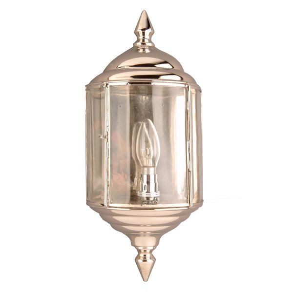 Limehouse Wentworth Flush Passage Lamp Polished Nickel Outdoor Lighting Outdoor Lighting Silver