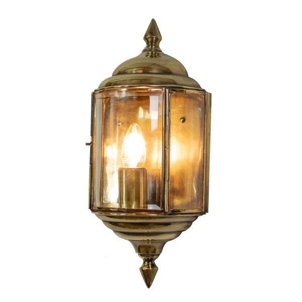 Limehouse Wentworth Flush Passage Lamp Distressed Finish Outdoor Lighting Outdoor Lighting Brassgold