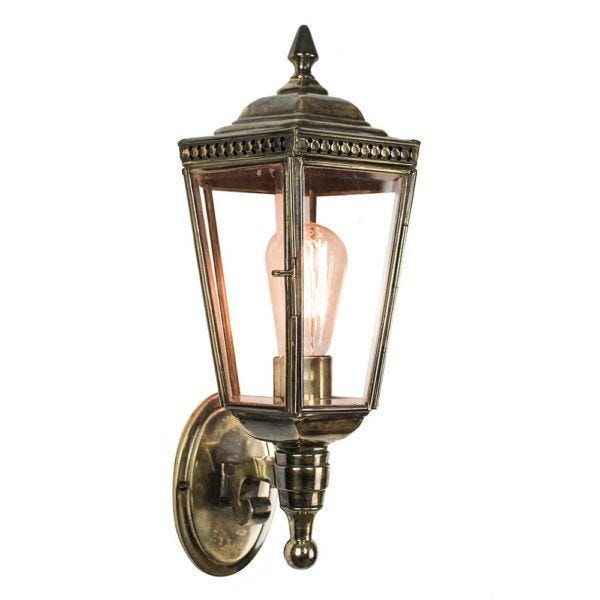 Limehouse Windsor Wall Lamp Distressed Finish Outdoor Lighting Outdoor Lighting Brassgold