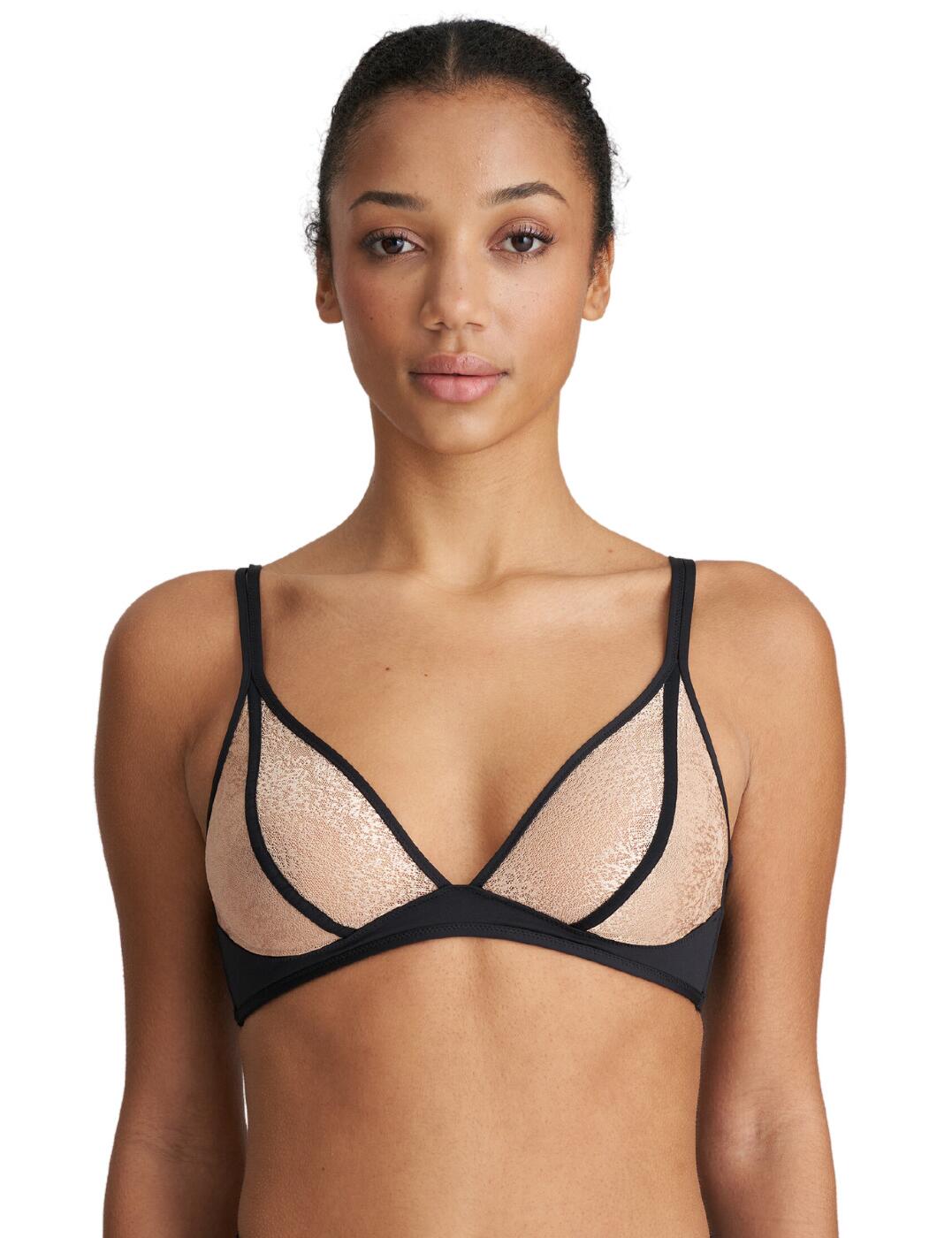 There's no need to compromise on beauty and comfort with the Marie Jo Amman bralette. Made with contrasting cup colours to give it a visually stunning look, this bralette flaunts a simple and minimalist design that adds an elegant touch to any outfit. With non-padded cups and underwiring providing you with maximum support, you will feel confident all day long. Additionally, adjustable shoulder straps allow you to customize the fit for even more comfort. The hook-and-eye closure means this bralette provides the ultimate security as well. For those looking to complete their outfit, matching coordinates are also available from the Amman range so it s easy to create your own unique look.