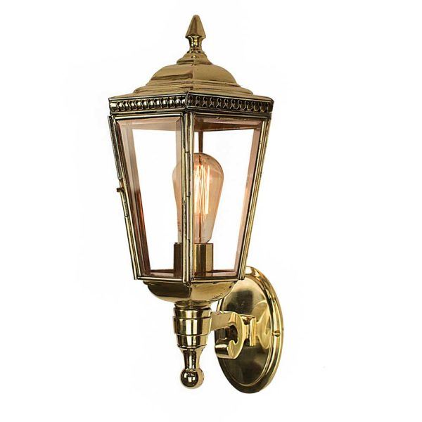Limehouse Windsor Wall Lamp Unlacquered Natural Finish Outdoor Lighting Outdoor Lighting Brassgold