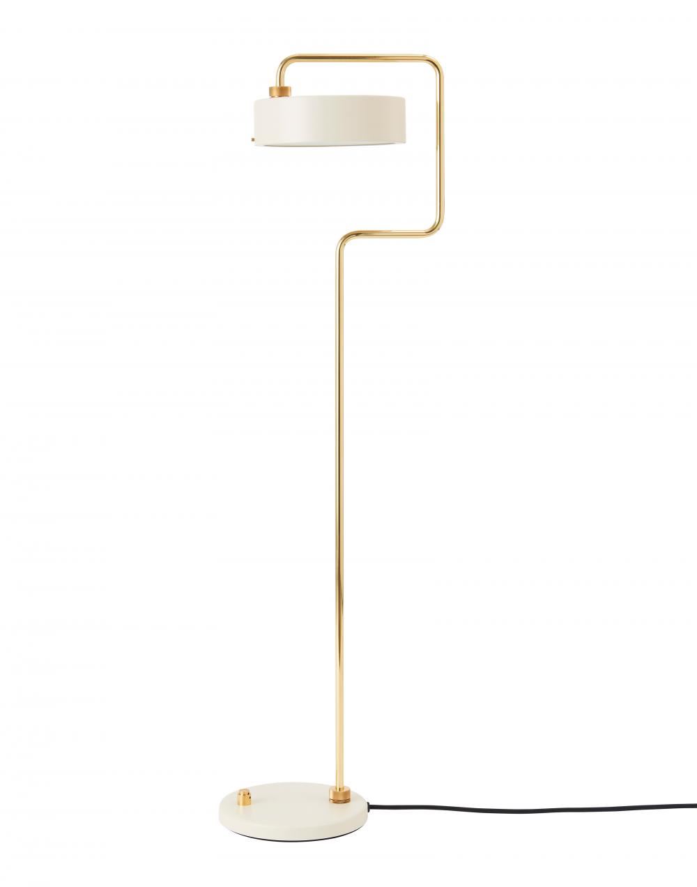 Petite Machine Floor Lamp Oyster White