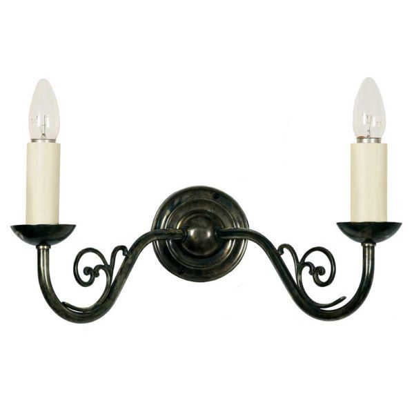 Twin Cottage Wall Light Old Antique