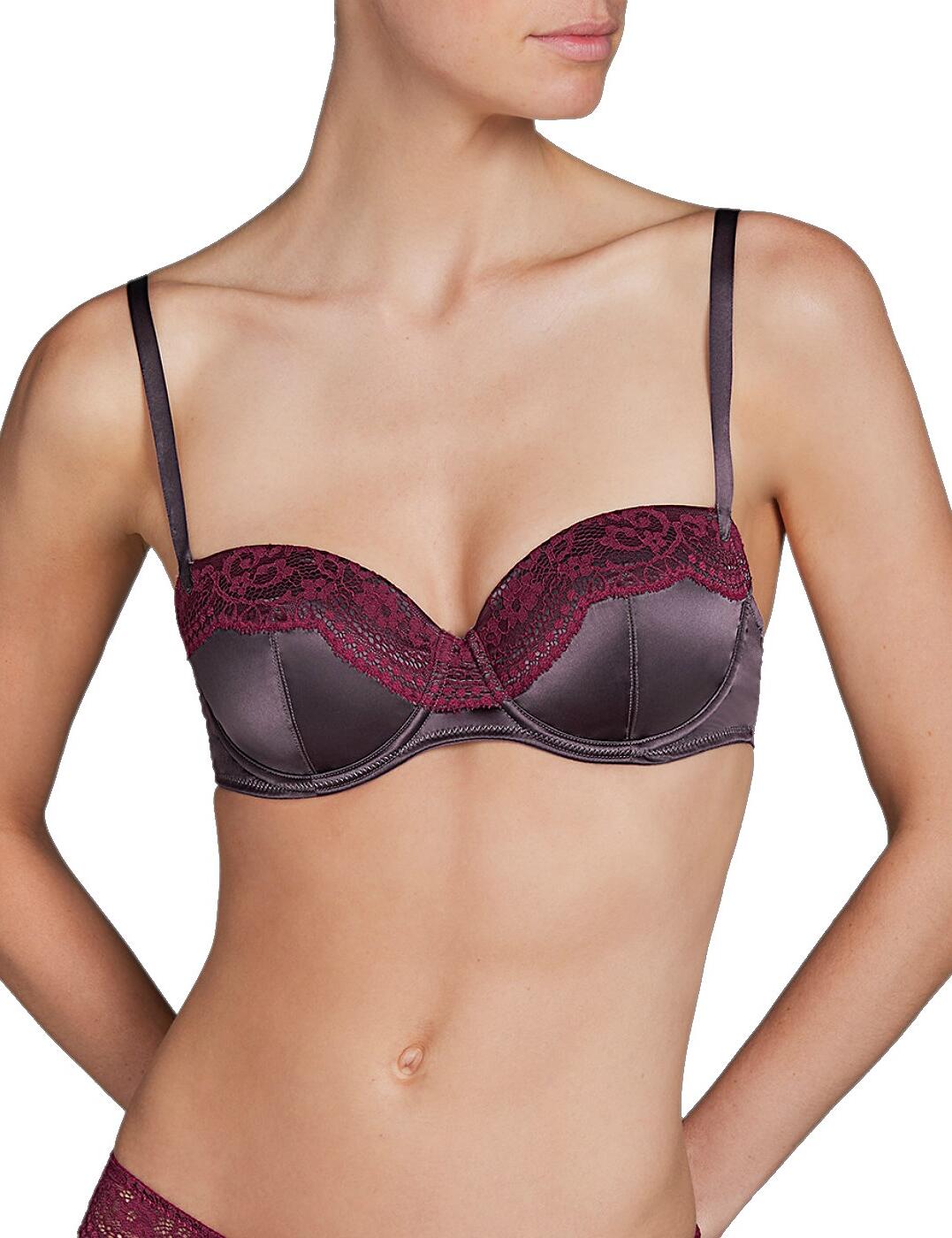 The Gstaad padded balcony bra from Andres Sarda is perfect for those who seek top-tier lingerie! Featuring comfortable padded cups and underwiring for fabulous support and uplift, this beautiful piece is certainly not one to miss out on! The straps are in laminated satin and full adjustable for an individual fit and feel. This gorgeous bra fastens at the back with hook and eye closure. Pair with matching briefs from the same range for an elegant every day look!   Chic and elegant design Comfortable fit Underwired support Padded for uplift Popular balcony style cups Beautiful lace on the upper cups Adjustable straps Hook and eye closure at the rear Composition: 80% Polyester &pipe; 15% Polyamide &pipe; 5% Elastane   Listed in UK sizes  41228-75539-1003651 3307814 Padded Balcony Bra