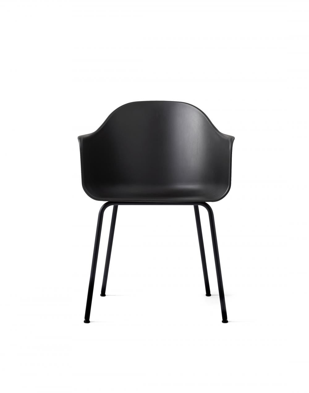 Harbour Dining Chair Unupholstered Black Steel Black