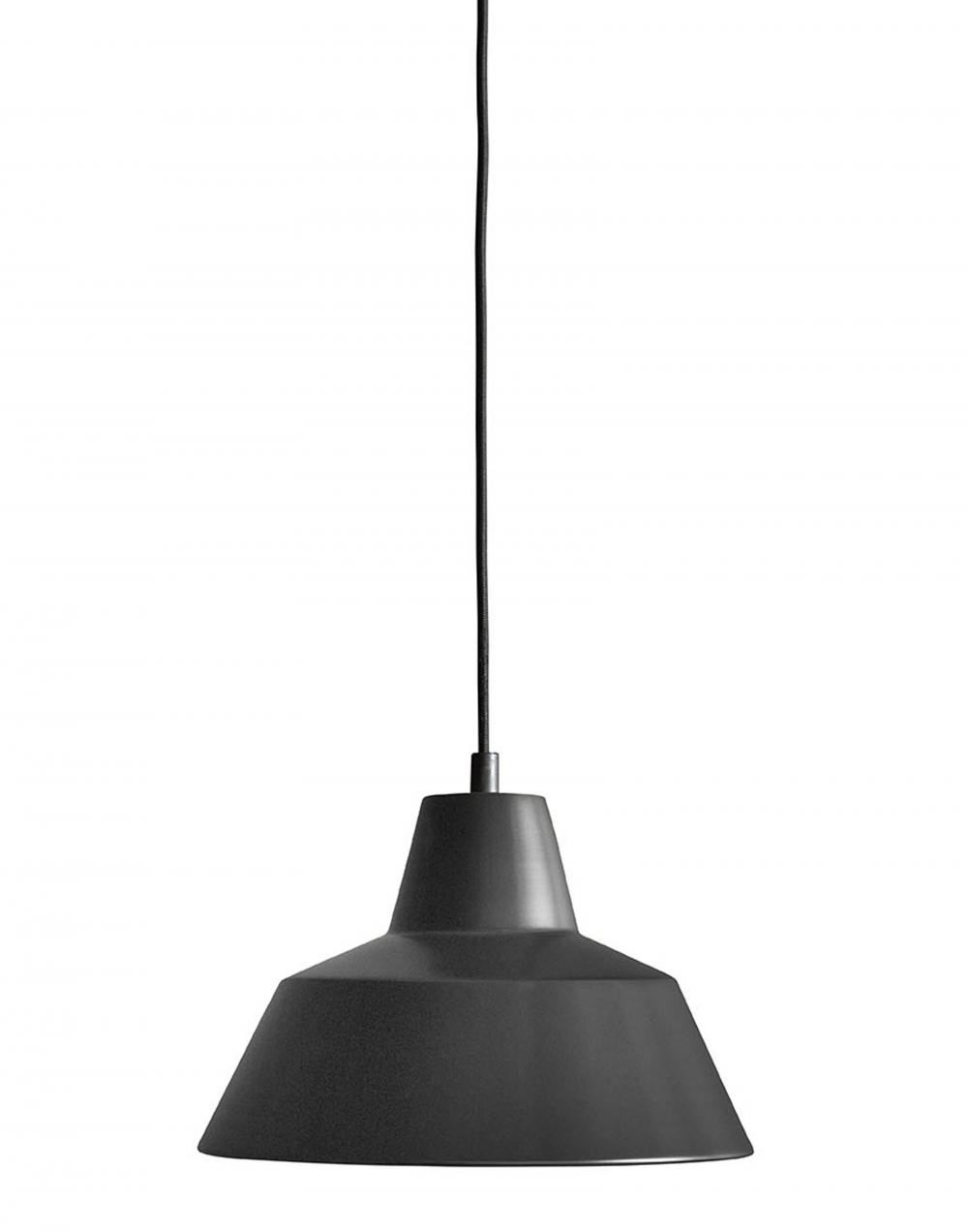 Made By Hand Workshop Pendant W2 Matte Black Designer Pendant Lighting