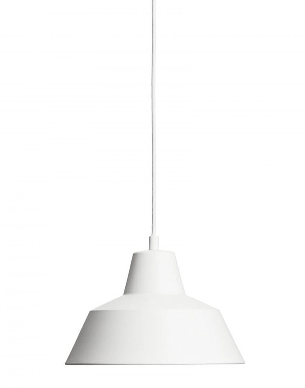 Made By Hand Workshop Pendant W2 Matte White Designer Pendant Lighting