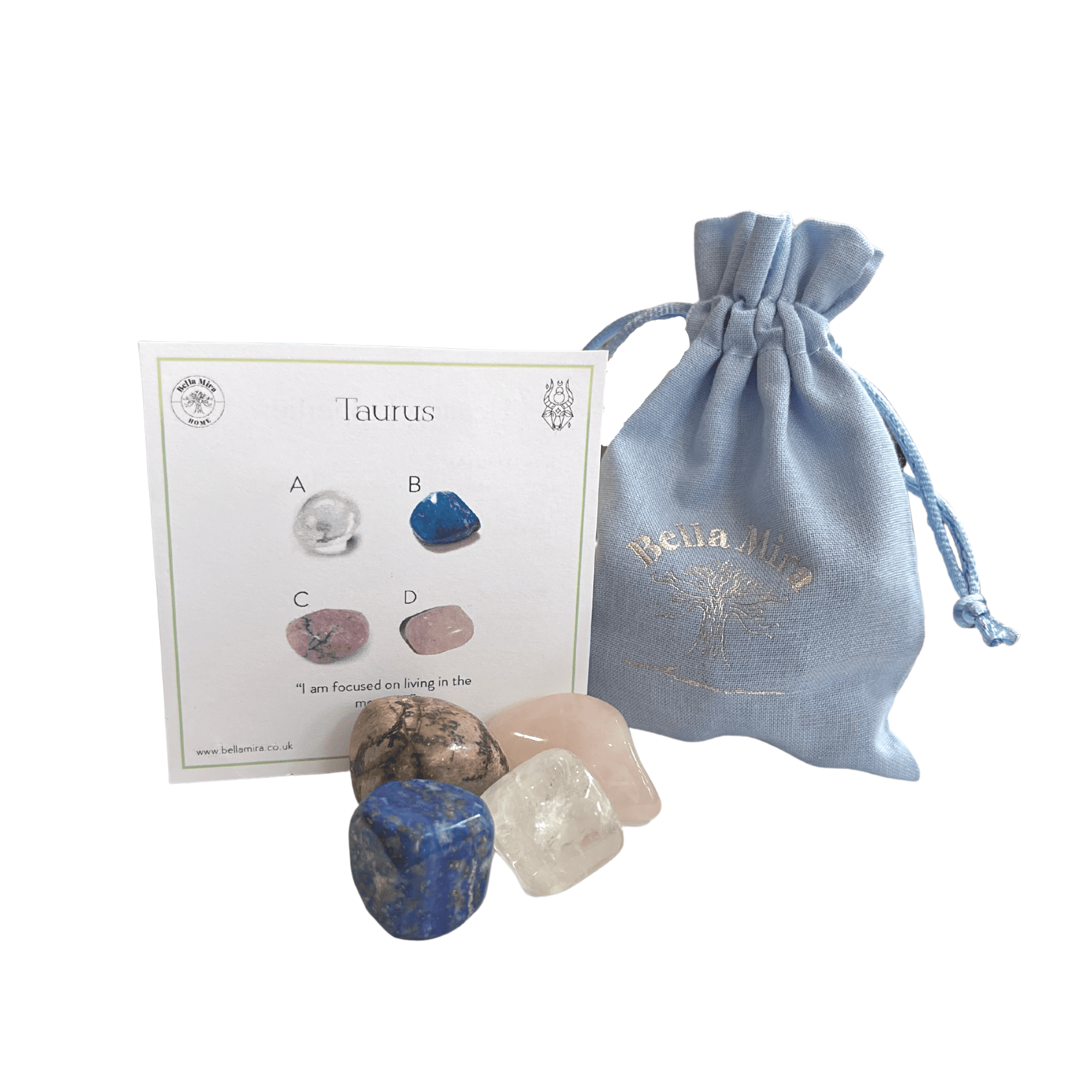 Image of Taurus Zodiac Birthstones Crystal Gift Pack