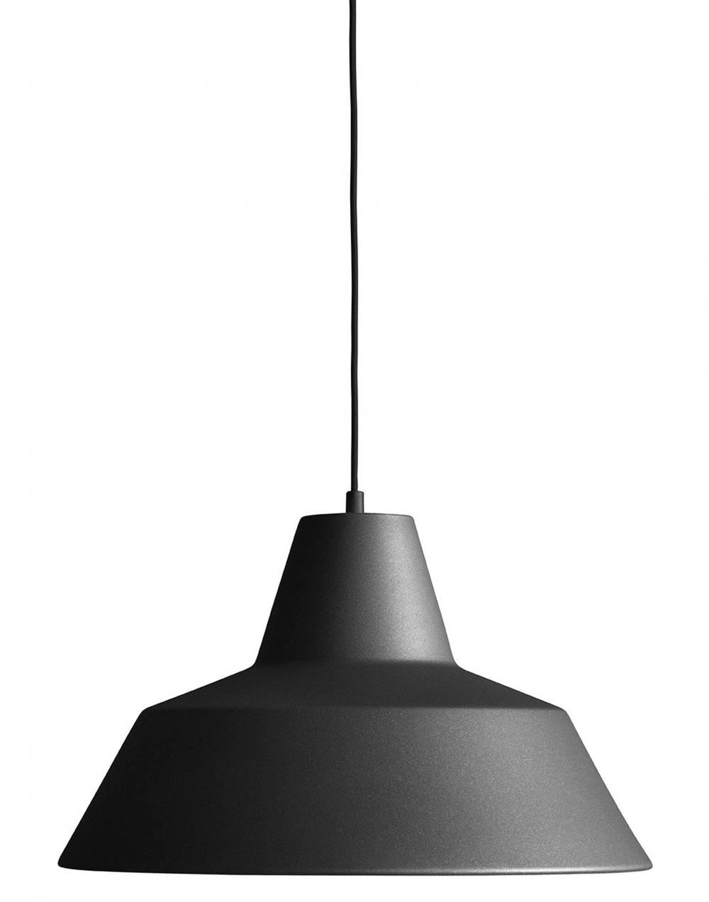 Made By Hand Workshop Pendant W4 Matte Black Designer Pendant Lighting