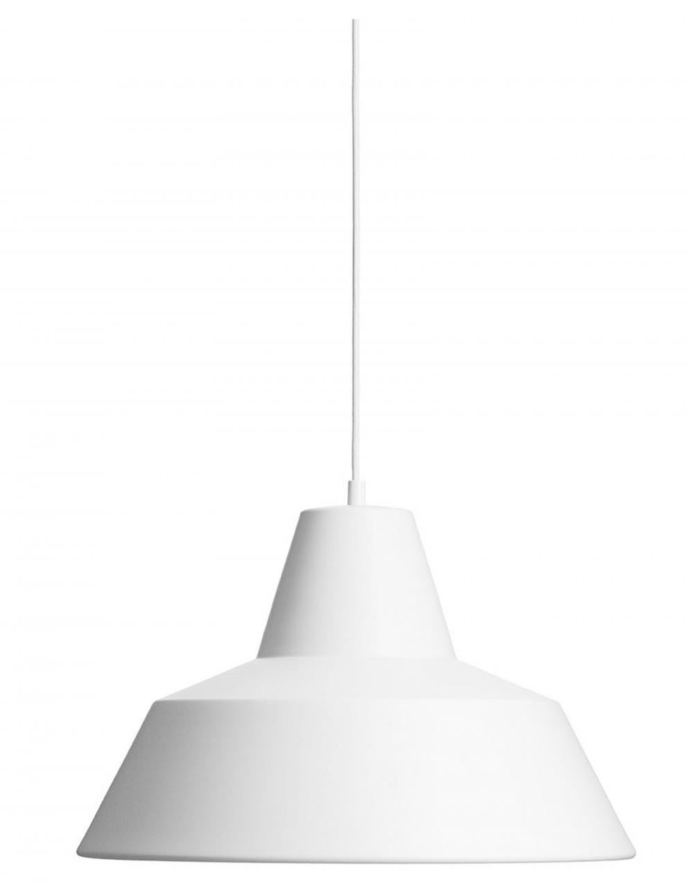 Made By Hand Workshop Pendant W4 Matte White Designer Pendant Lighting