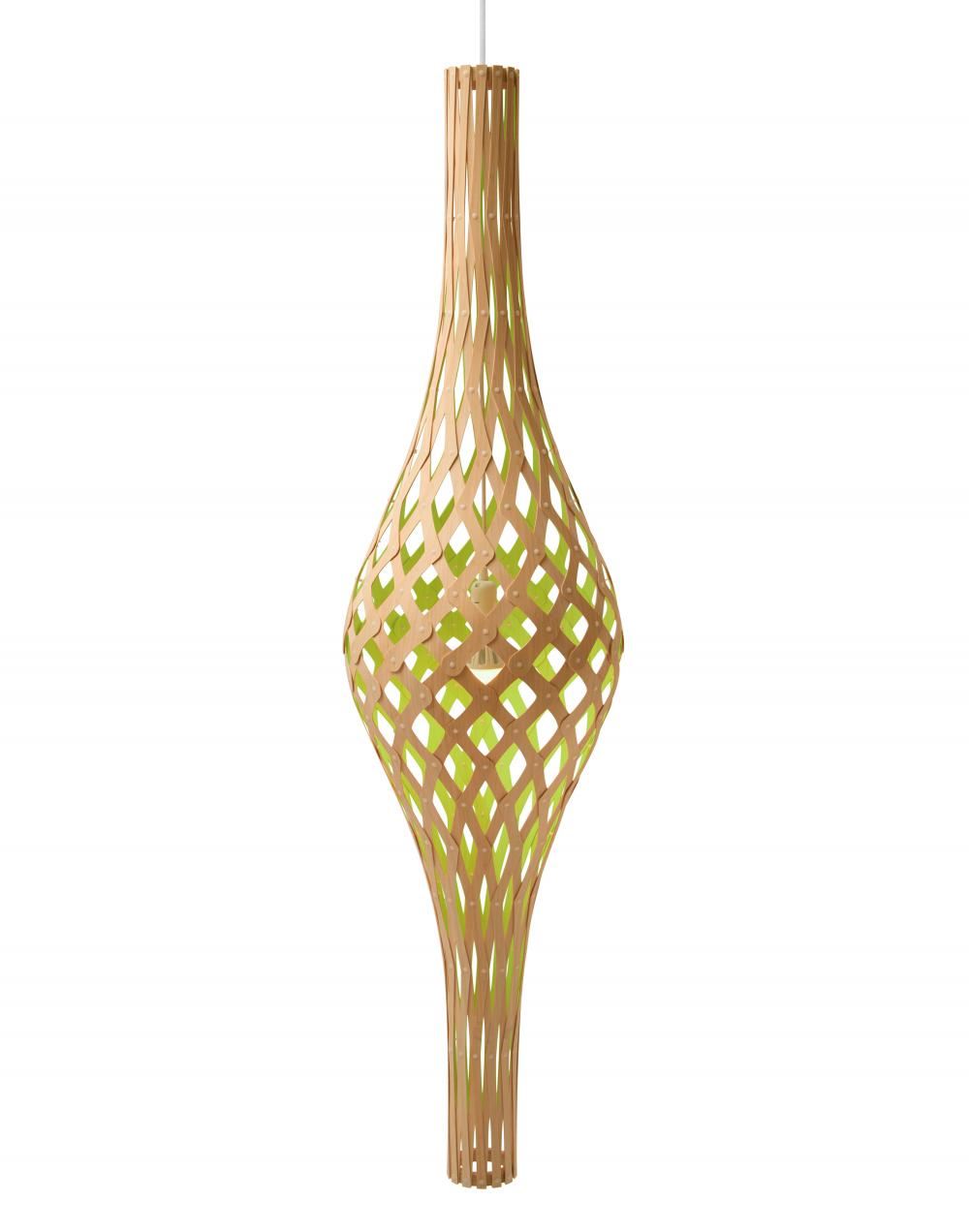 David Trubridge Nikau Pendant Coloured Side Lime Green Designer Pendant Lighting