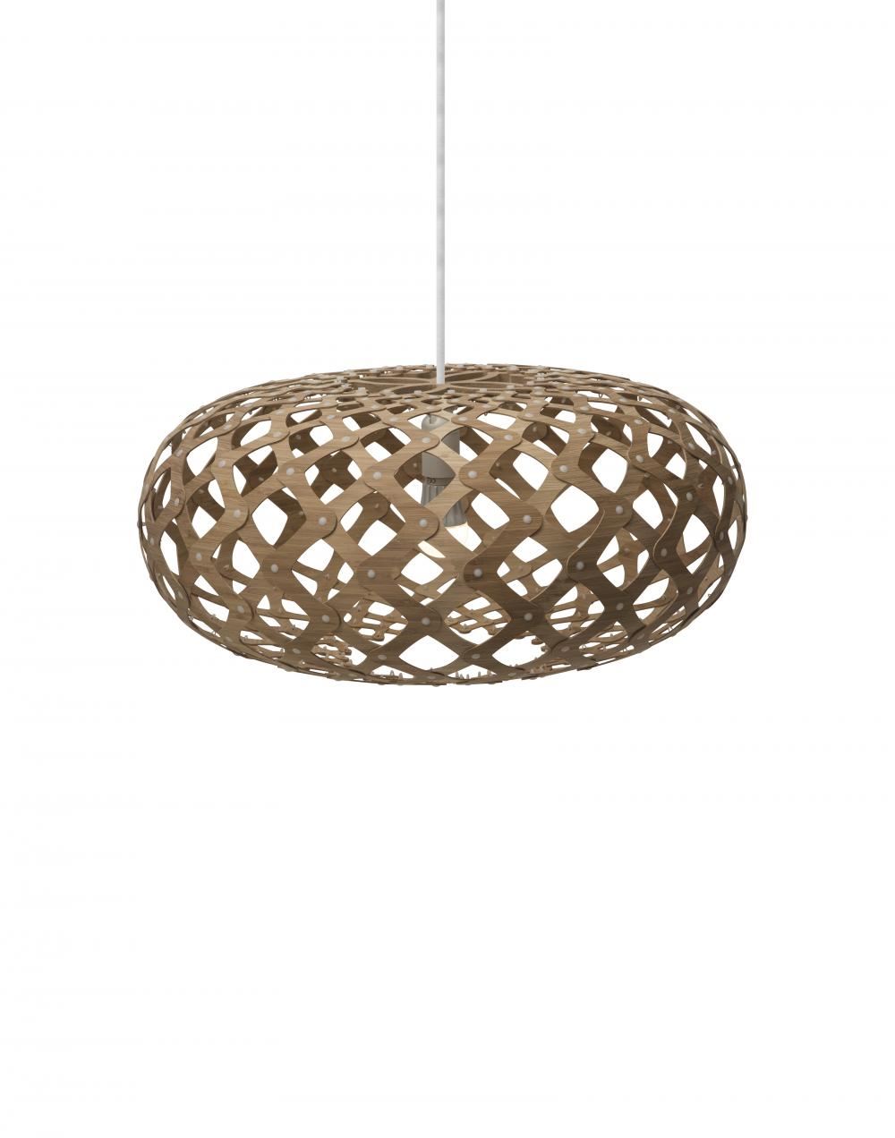 David Trubridge Kina Pendant Medium Dark Wood Designer Pendant Lighting