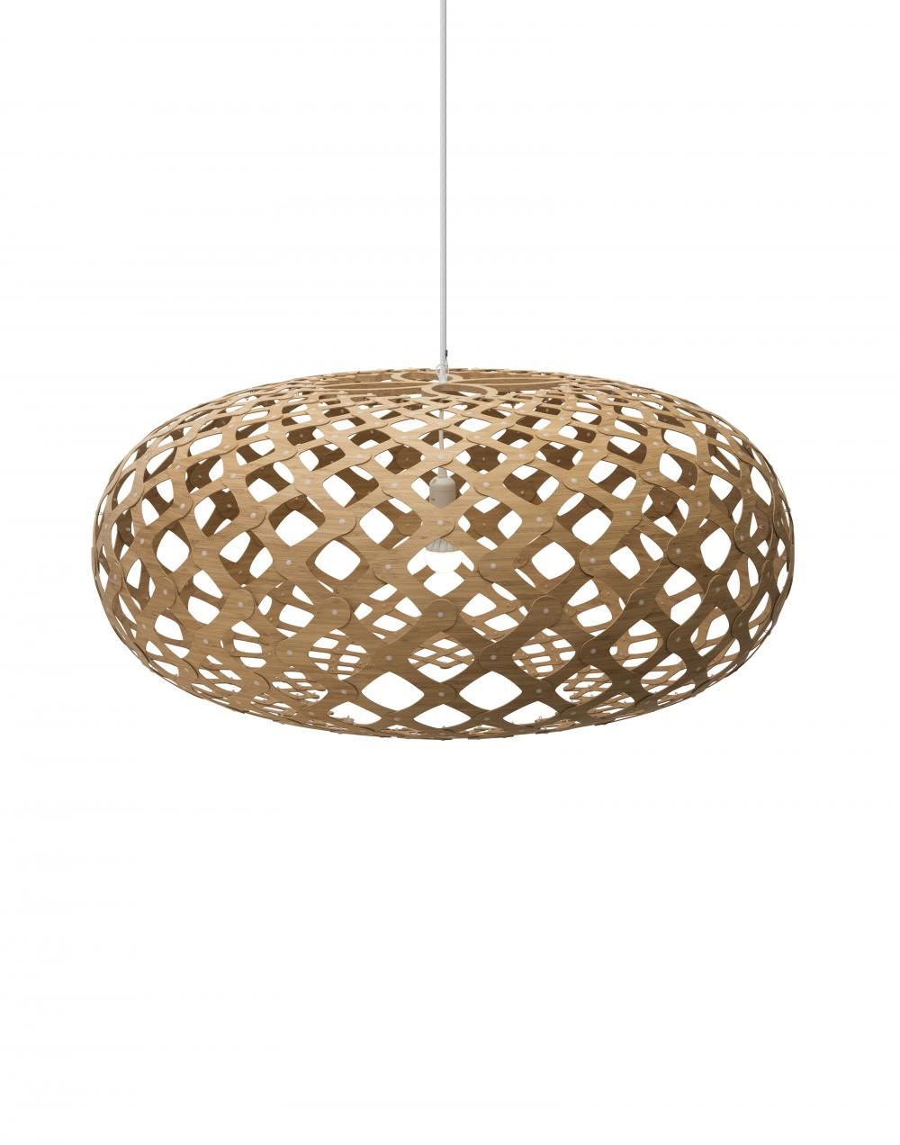 David Trubridge Kina Pendant Xl Dark Wood Designer Pendant Lighting