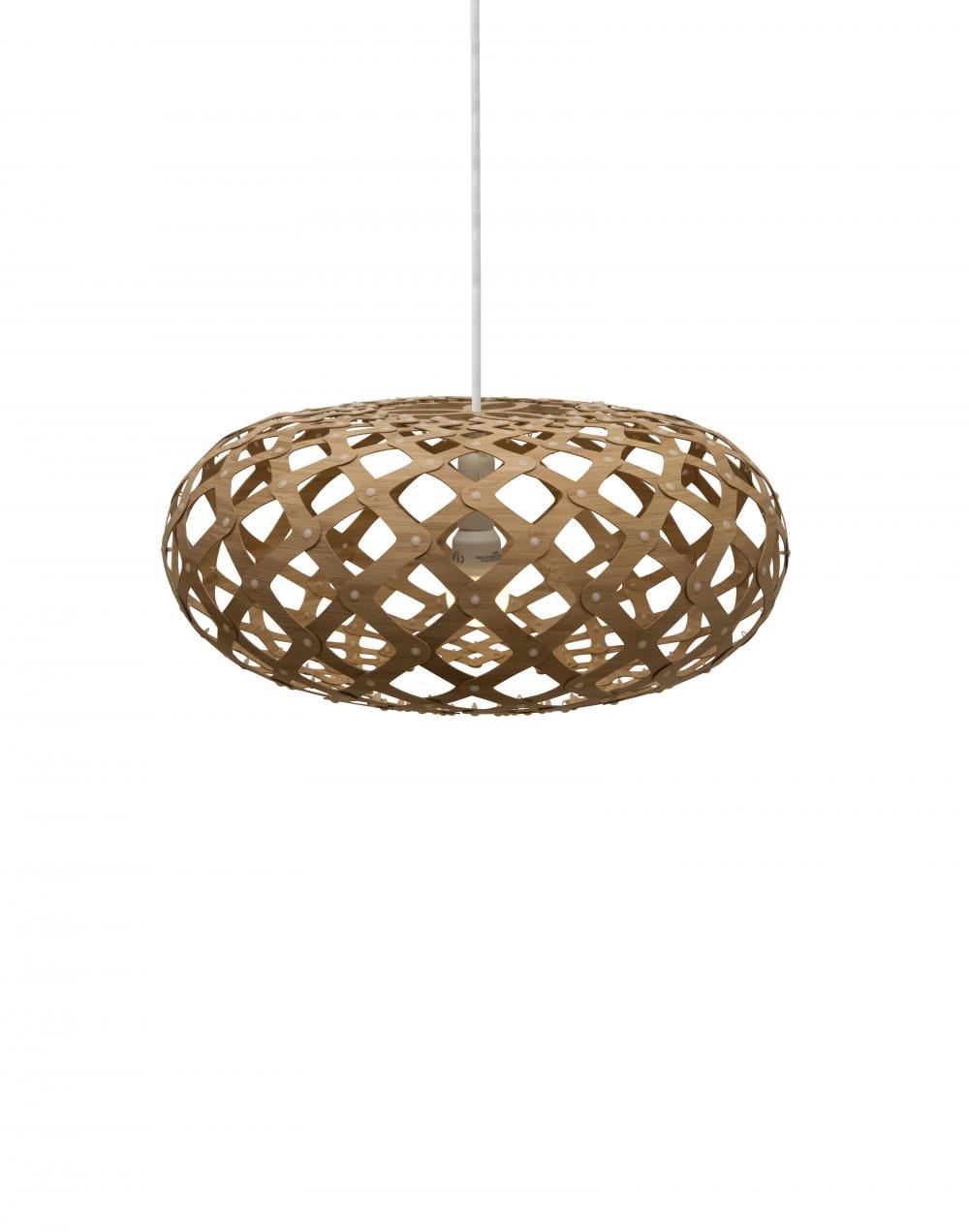 David Trubridge Kina Pendant Small Dark Wood Designer Pendant Lighting