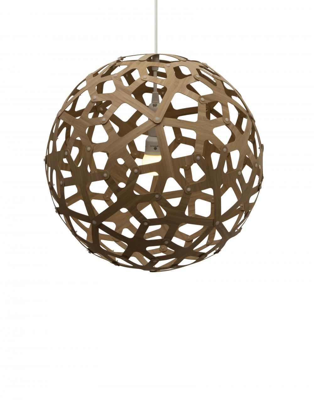 David Trubridge Outlet Coral Pendant Small Dark Wood Designer Pendant Lighting